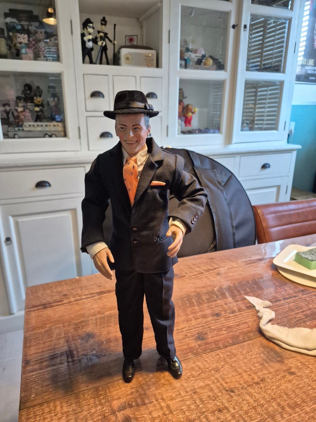 Vintage Frank Sinatra pop 45cm met standaard, Verzamelen, Ophalen of Verzenden