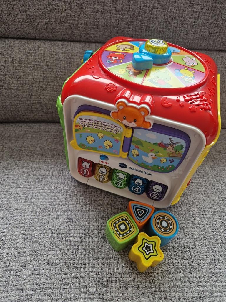 Vtech activiteitenkubus, Kinderen en Baby's, Speelgoed | Vtech, Ophalen, Zo goed als nieuw, 6 maanden tot 2 jaar