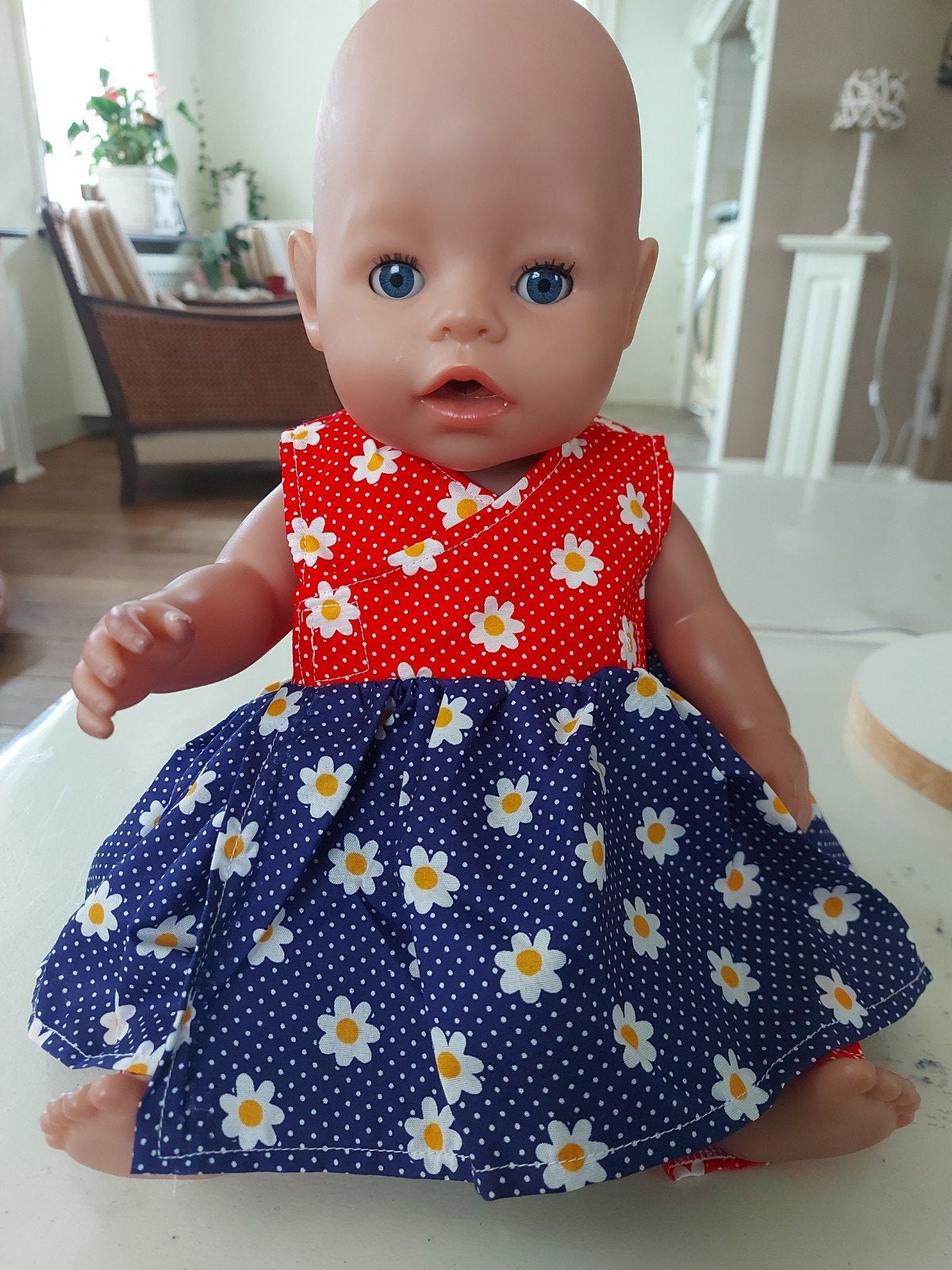 Magrietjes bloemen set baby born pop 43cm, Ophalen of Verzenden, Nieuw, Babypop