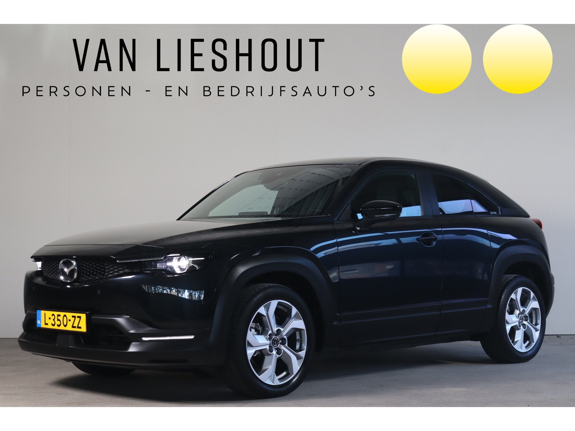 Mazda MX-30 e-SkyActiv 145 36 kWh - NL Auto! Head Up I Adap, Auto's, Stof, Gebruikt, 35 kWh, Zwart