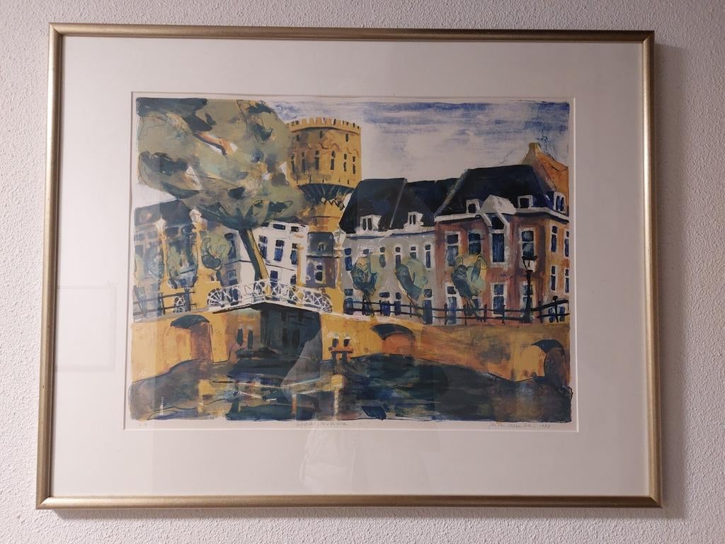 Jeroen Hermkens * Watertoren Utrecht * Litho Ingelijst, Ophalen