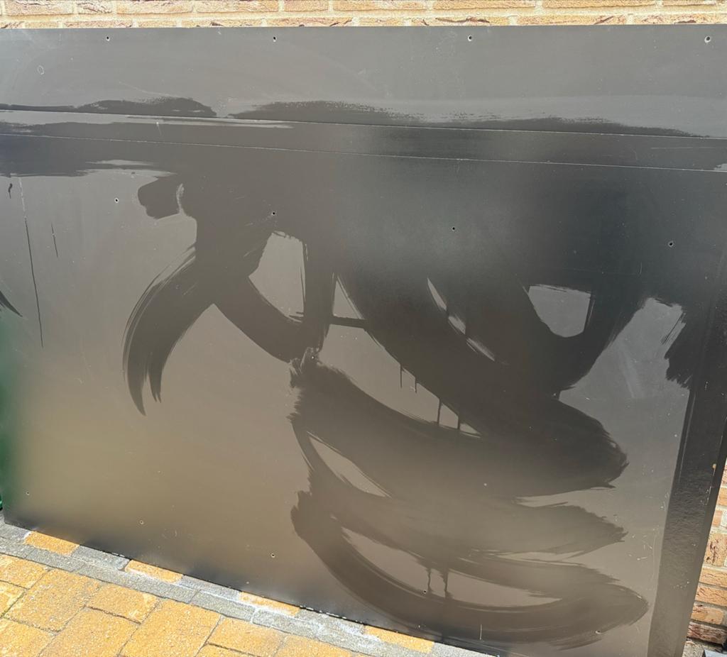 4 Zwarte Trespa Platen, Ophalen, Gebruikt, HPL, Minder dan 20 mm
