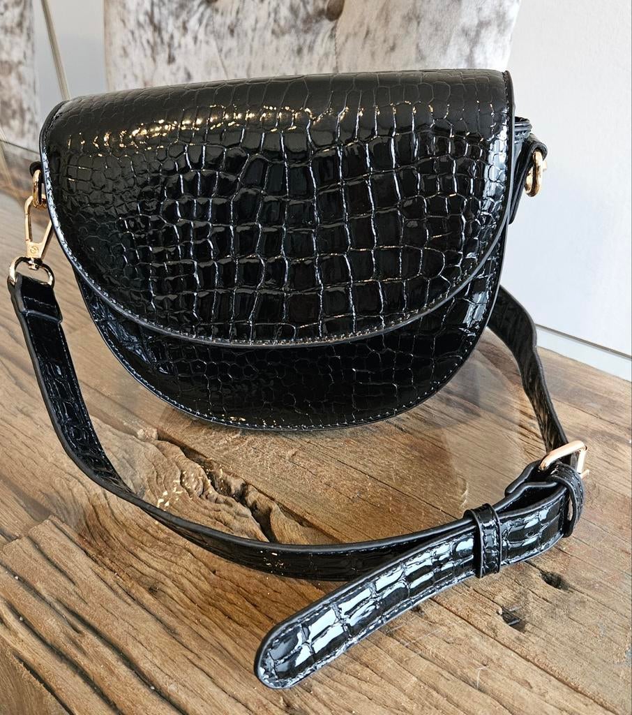 My jewellery tas schoudertas crossbody lak half rond, Sieraden, Tassen en Uiterlijk, Tassen | Schoudertassen, Ophalen, Zo goed als nieuw