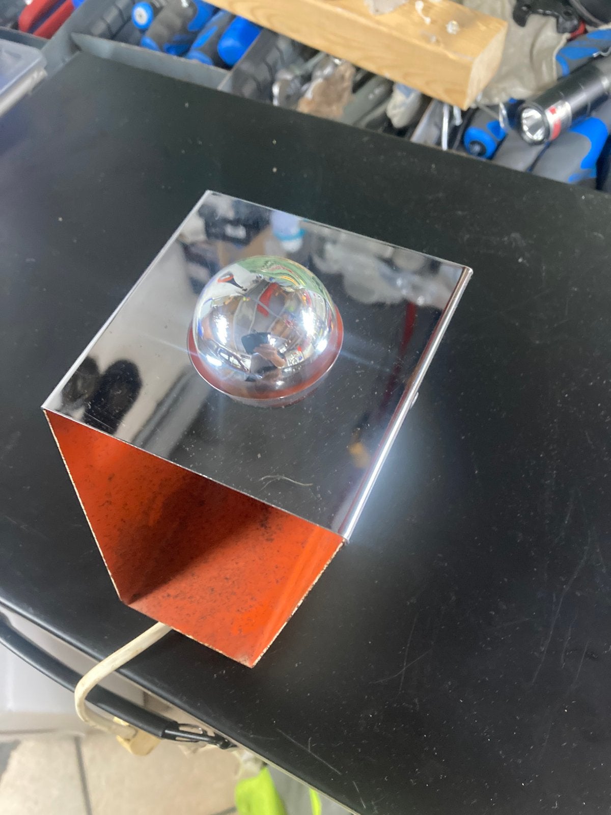 Oud gebruikt Vintage Philips wand lampje space age, Ophalen, Zo goed als nieuw, Licht