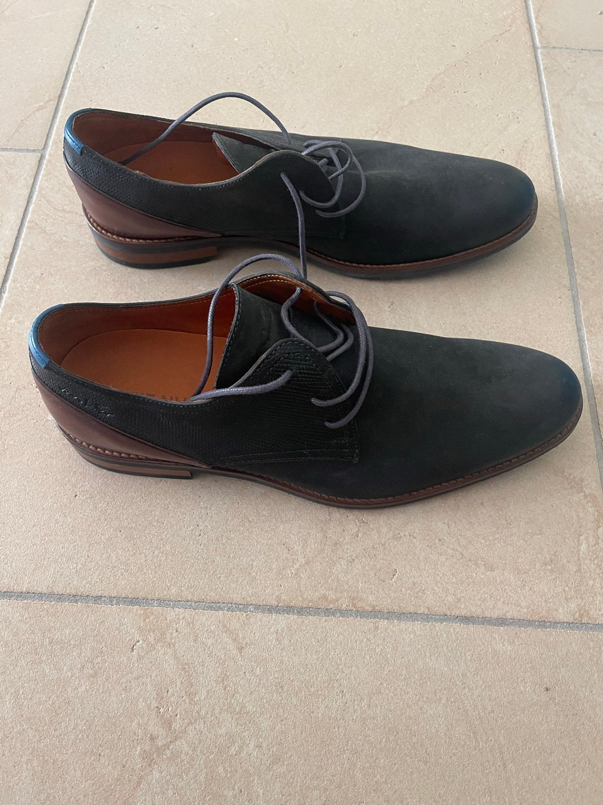 Van Lier Nette Schoenen Maat 44 Zwart, Zwart, Ophalen of Verzenden, Gedragen, Veterschoenen