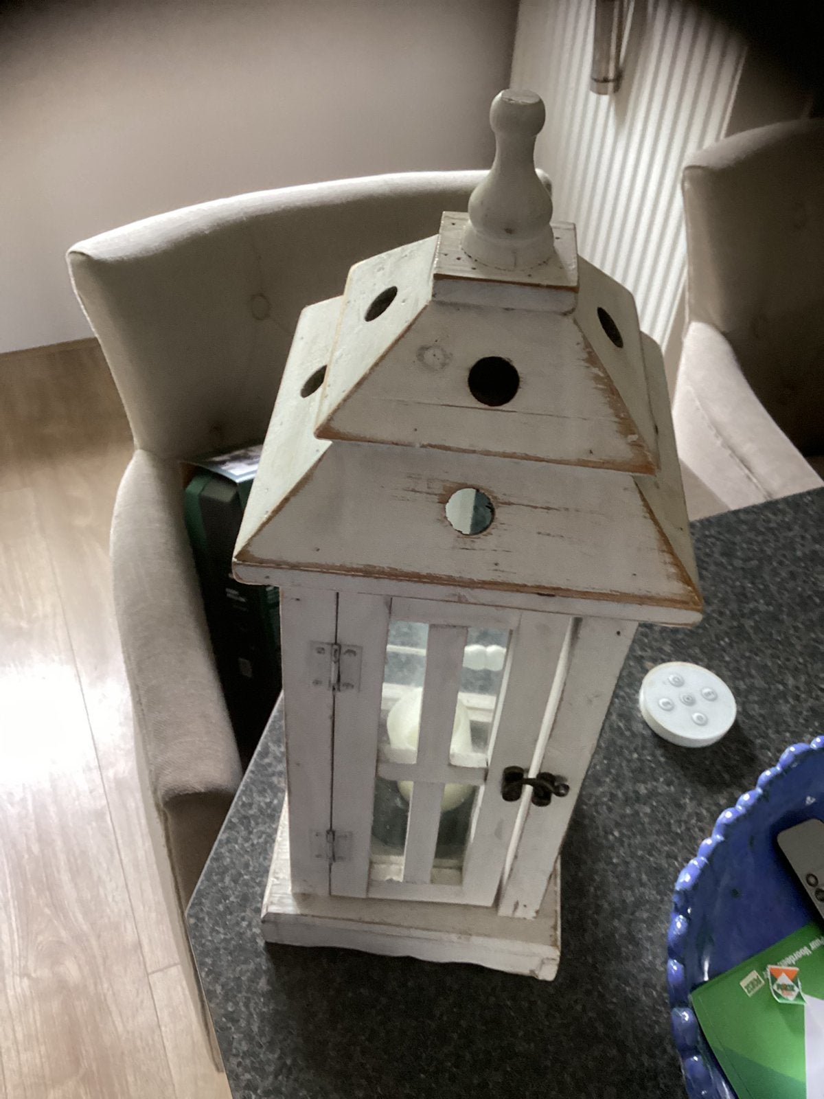 Voor kaars, Ophalen of Verzenden, Zo goed als nieuw, Overige materialen, Minder dan 25 cm