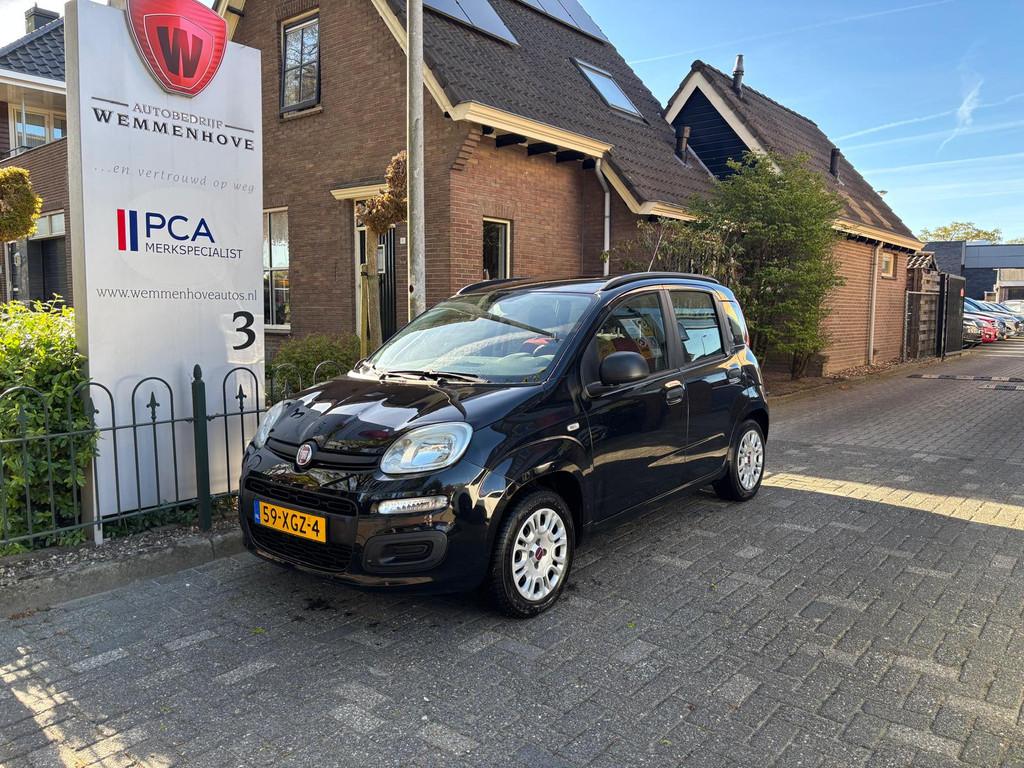 Fiat Panda 0.9 TwinAir Easy Automaat (bj 2012), Auto's, Fiat, Panda, Zwart, Origineel Nederlands, Grijs