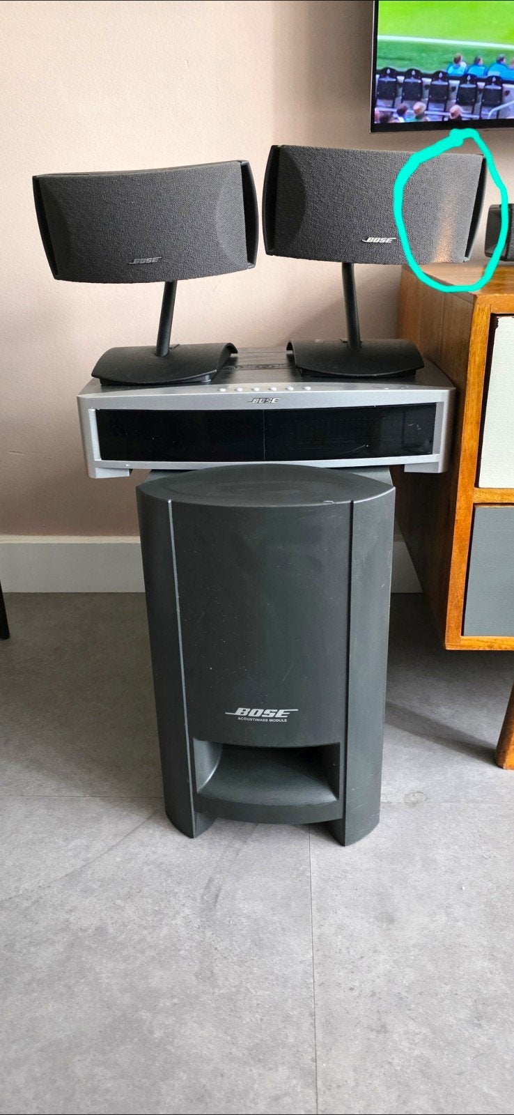 Bose 3-2-1 Home Cinema Set compleet met afstandsbediening, Ophalen, 70 watt of meer, Overige merken, Dvd-speler