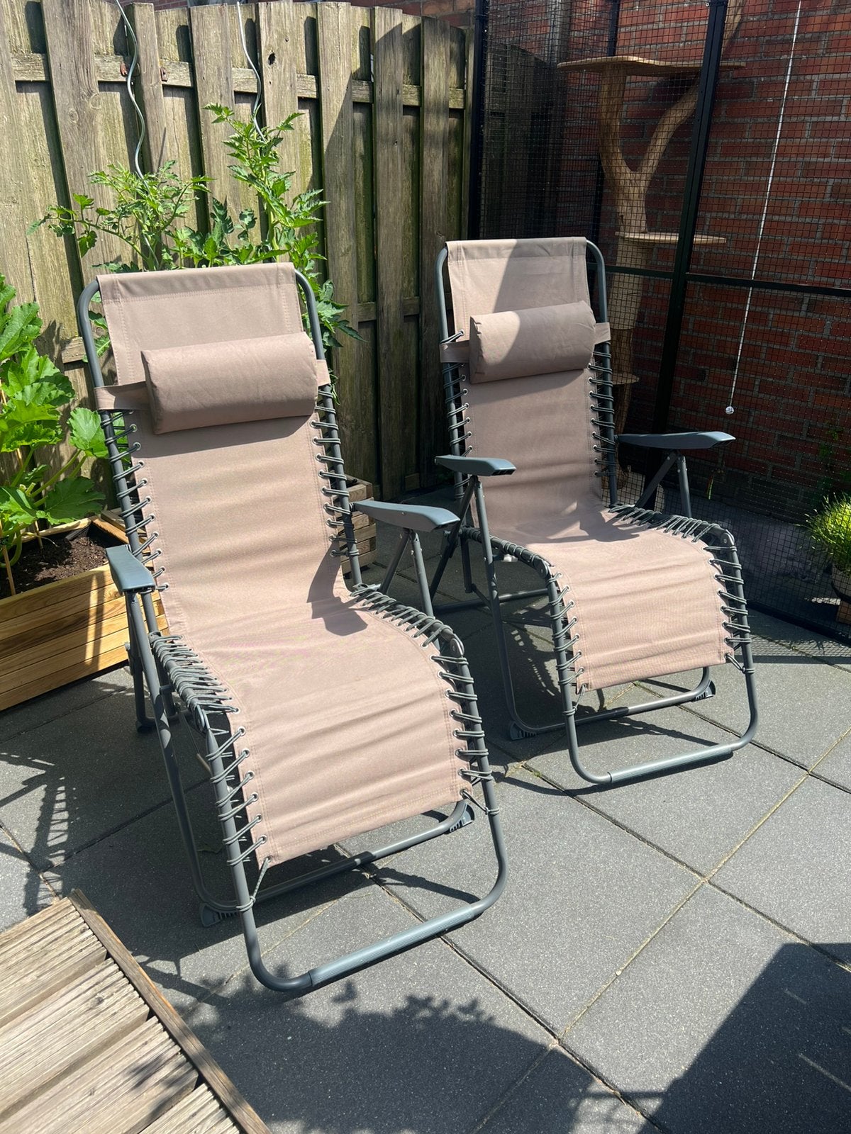Relaxstoel Ulfborg (JYSK) 2 stuks, Tuin en Terras, Tuinstoelen, Ophalen, Zo goed als nieuw