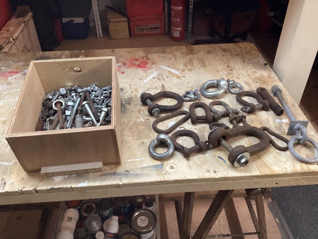 Diverse bouten, ogen en ringen, Ophalen, Gebruikt, IJzer, Overige typen