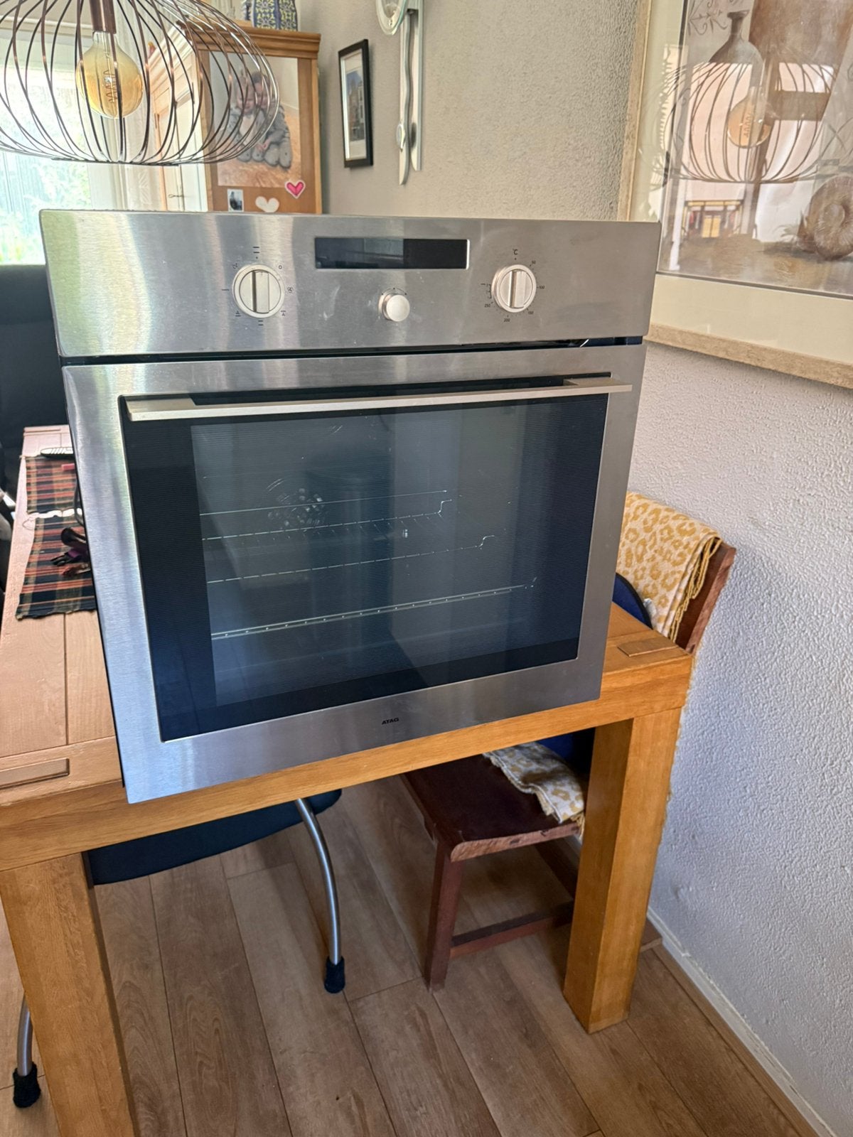 Oven ATAG, Witgoed en Apparatuur, Fornuizen, Ophalen, Minder dan 85 cm, 4 kookzones, Zo goed als nieuw