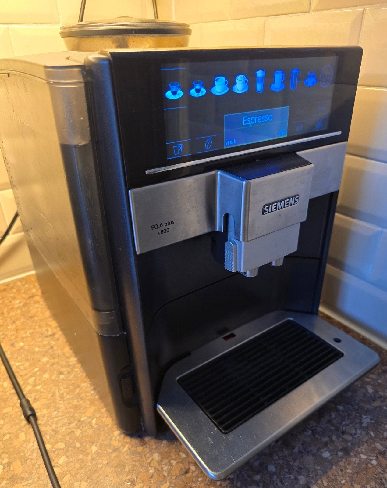 Siemens EQ6.plus s800 automatische koffiezetapparaat, Witgoed en Apparatuur, Koffiezetapparaten, Ophalen of Verzenden, Koffiemachine