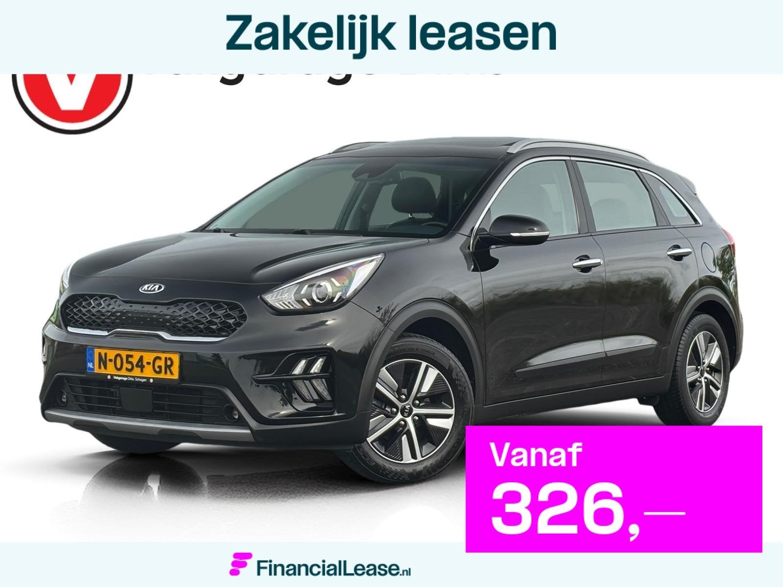 Kia Niro 1.6 GDi Hybrid DynamicLine ✅ Schuifdak ✅ ACC, Gebruikt, Euro 6, 2 kWh, Leder en Stof