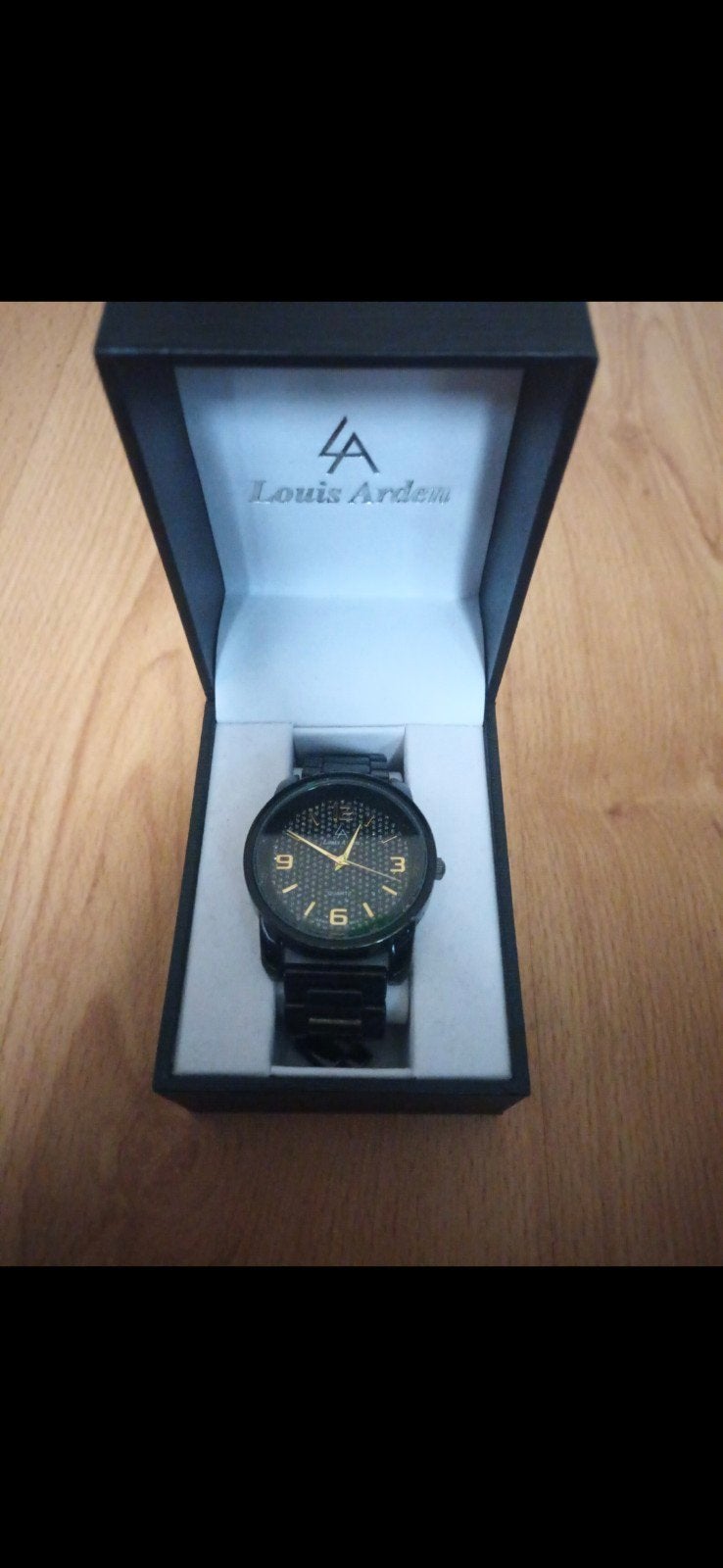 Louis Arden Dameshorloge Zwart & Goud – Met Doos, Overige merken, Staal, Staal, Polshorloge