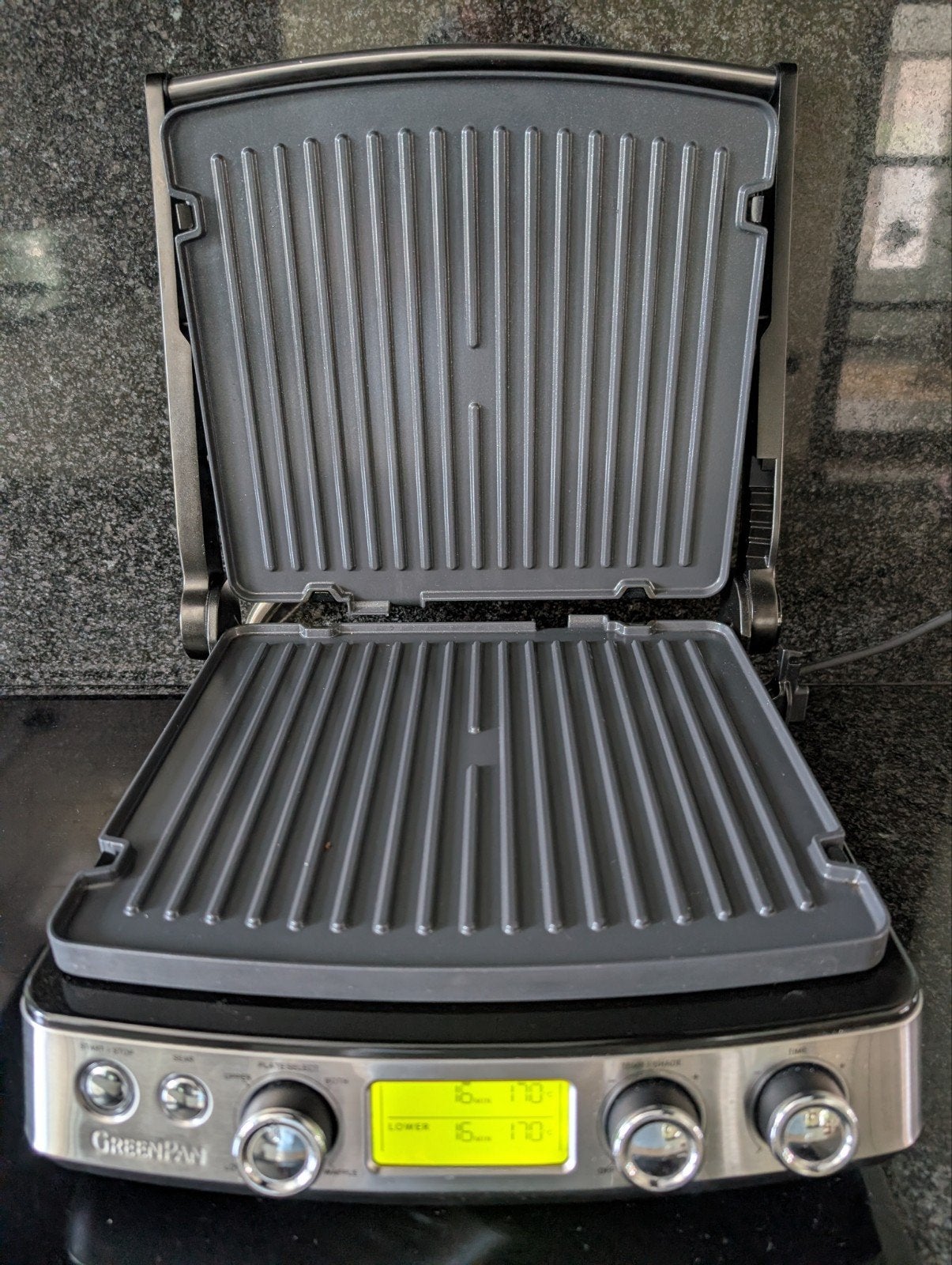 Greenpan Elite Contactgrill - Nieuw, Witgoed en Apparatuur, Contactgrills, Ophalen, Uitneembare platen, Nieuw