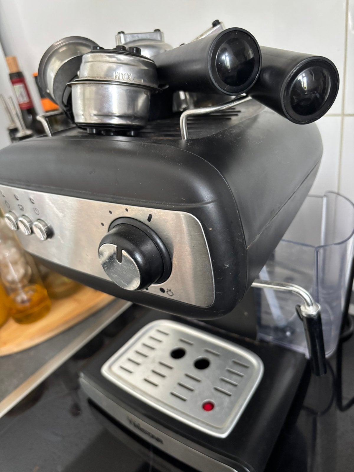 Koffiezetapparaat Tristar CM-2276 Espressomachine, Witgoed en Apparatuur, Gebruikt, Gemalen koffie, Ophalen of Verzenden, Afneembaar waterreservoir