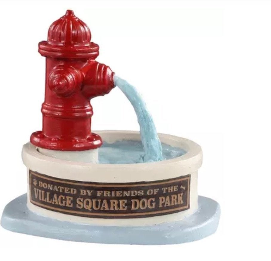 Lemax Dog Park Water Fountain, Ophalen of Verzenden, Nieuw