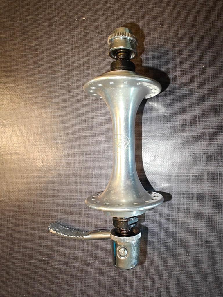 NOS campagnolo voorwielas 32 gaats, Ophalen of Verzenden, Gebruikt, Overige typen