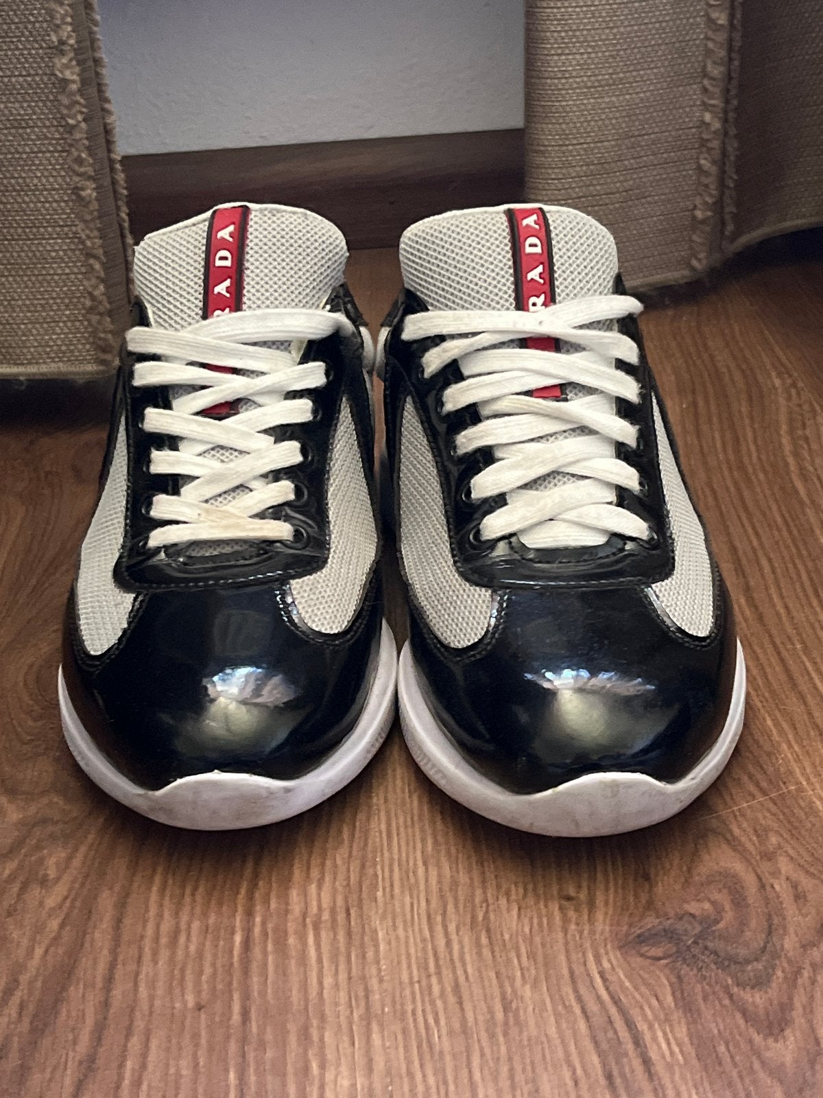 Prada sneakers maat 40, Ophalen of Verzenden, Gedragen, Zwart, Sneakers of Gympen