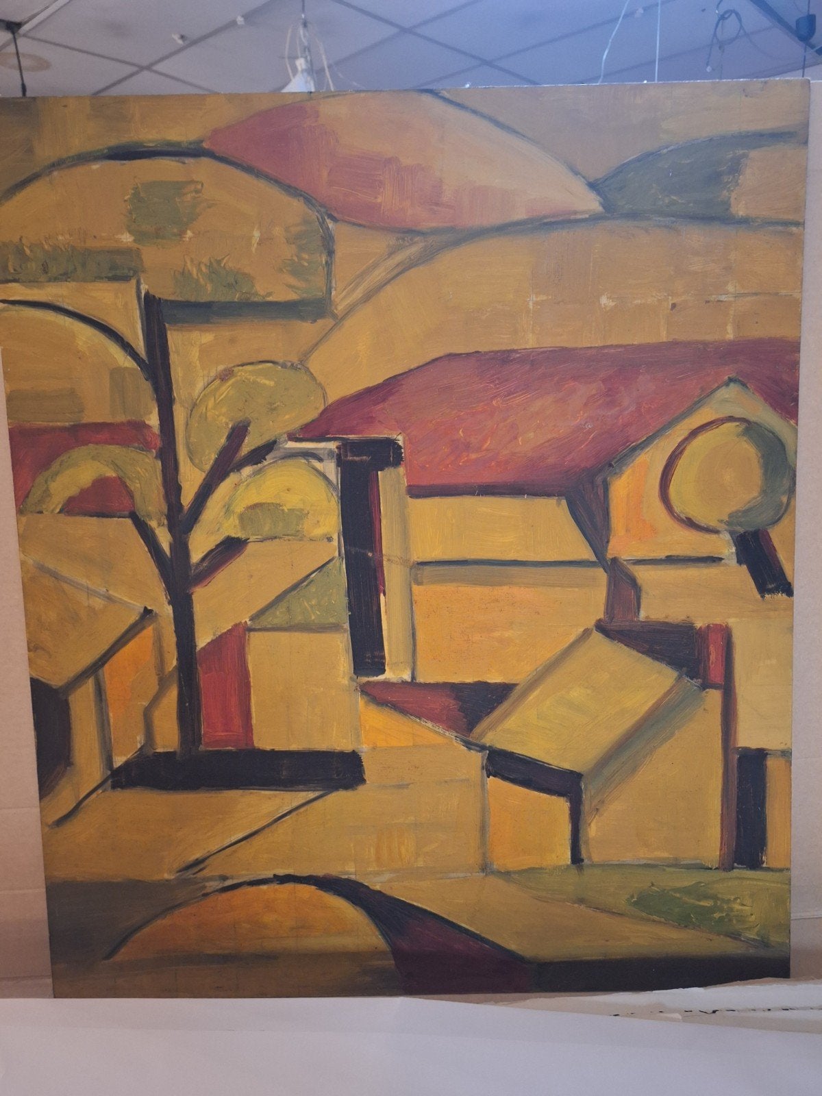 Abstracte huizen van Ton Pape, Ophalen of Verzenden