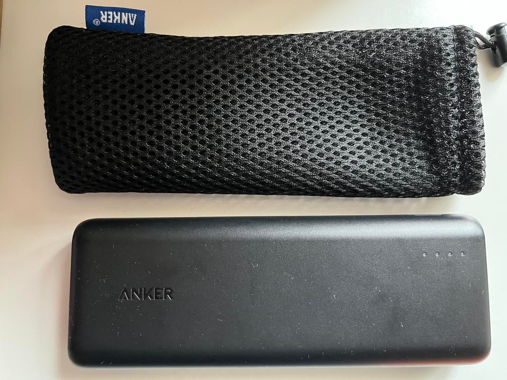 Anker 20k powerbank met quickcharge, Telecommunicatie, Powerbanks, Ophalen of Verzenden, Zo goed als nieuw