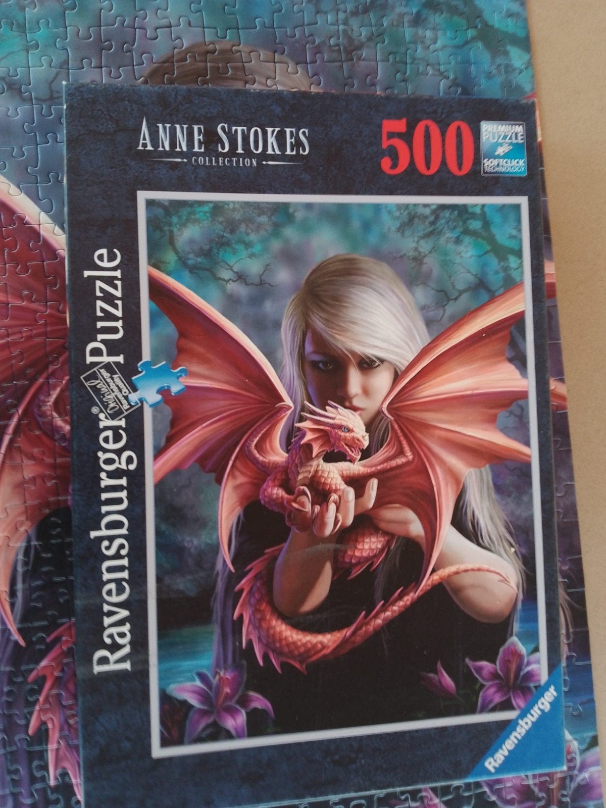 Anne Stokes puzzel 500st COMPLEET Ravensburger 146437, Ophalen of Verzenden, 500 t/m 1500 stukjes, Zo goed als nieuw, Legpuzzel