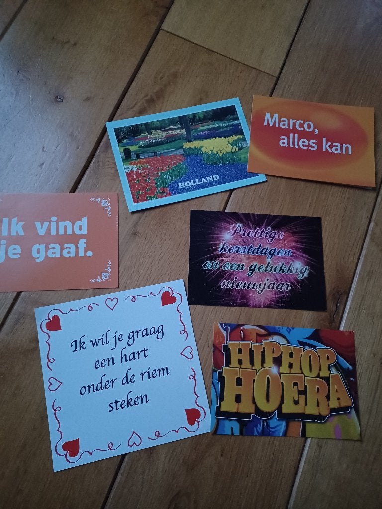 6 diverse wenskaarten, Ophalen of Verzenden, Nieuw