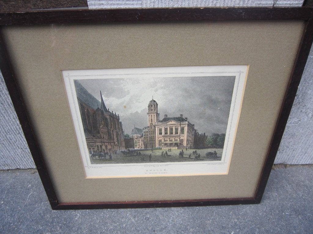 Zwolle, Mooie Kleur. Grav. Joh.Poppel/ROHBOCK, Antiek en Kunst, Ophalen, Architectuur