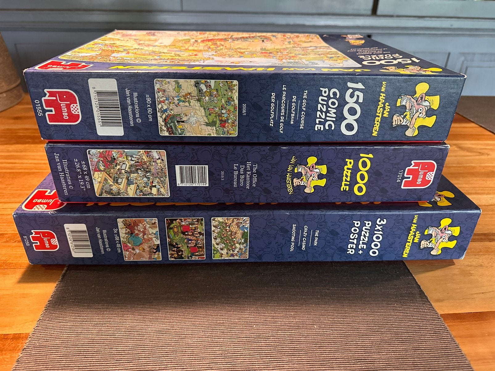 Jan van Haasteren puzzels, Ophalen of Verzenden, 500 t/m 1500 stukjes, Zo goed als nieuw