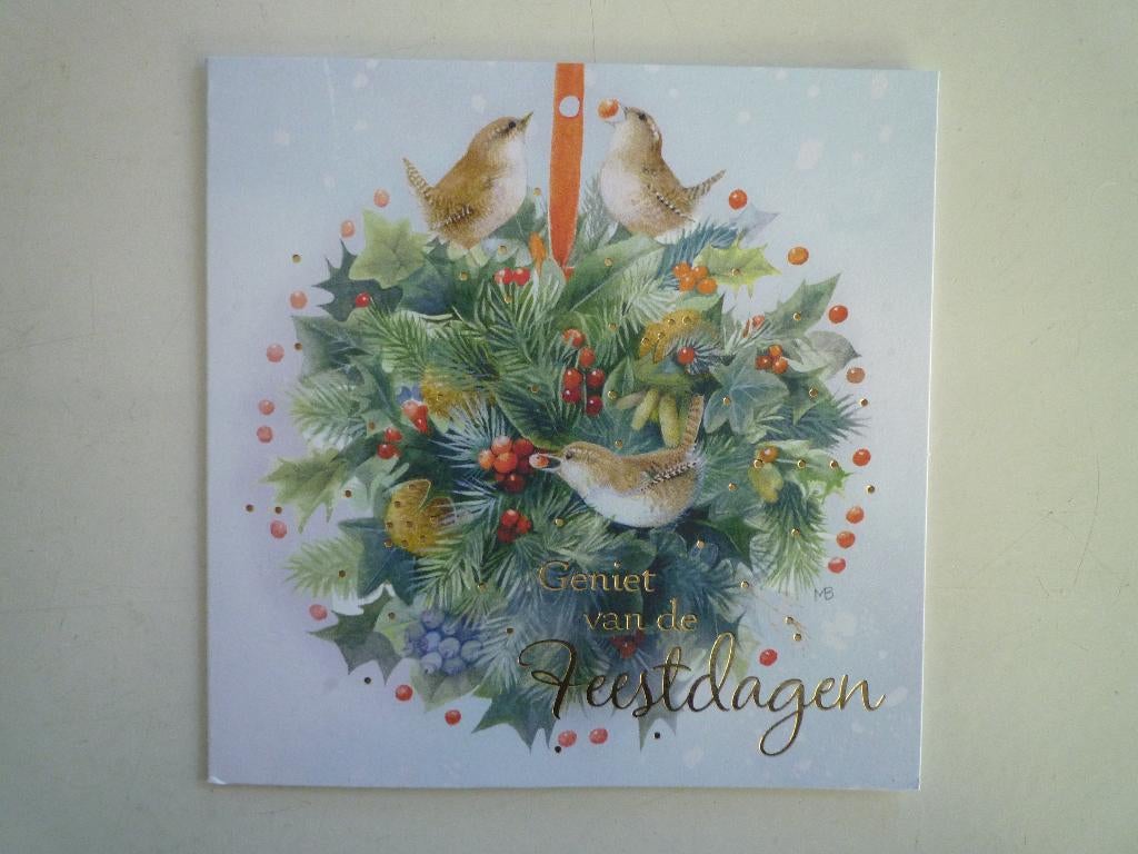 Winterkoninkje vogels Marjolein Bastin, Verzamelen, Ophalen of Verzenden, Voor 1920, Vogel