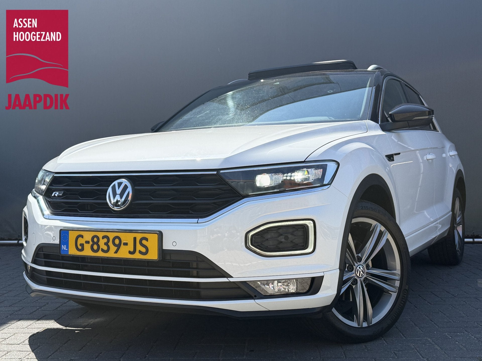 Volkswagen T-Roc BWJ 2019 1.5 TSI 150 PK Sport R-LINE FULL L, Voorwielaandrijving, Stof, 4 cilinders, Wit