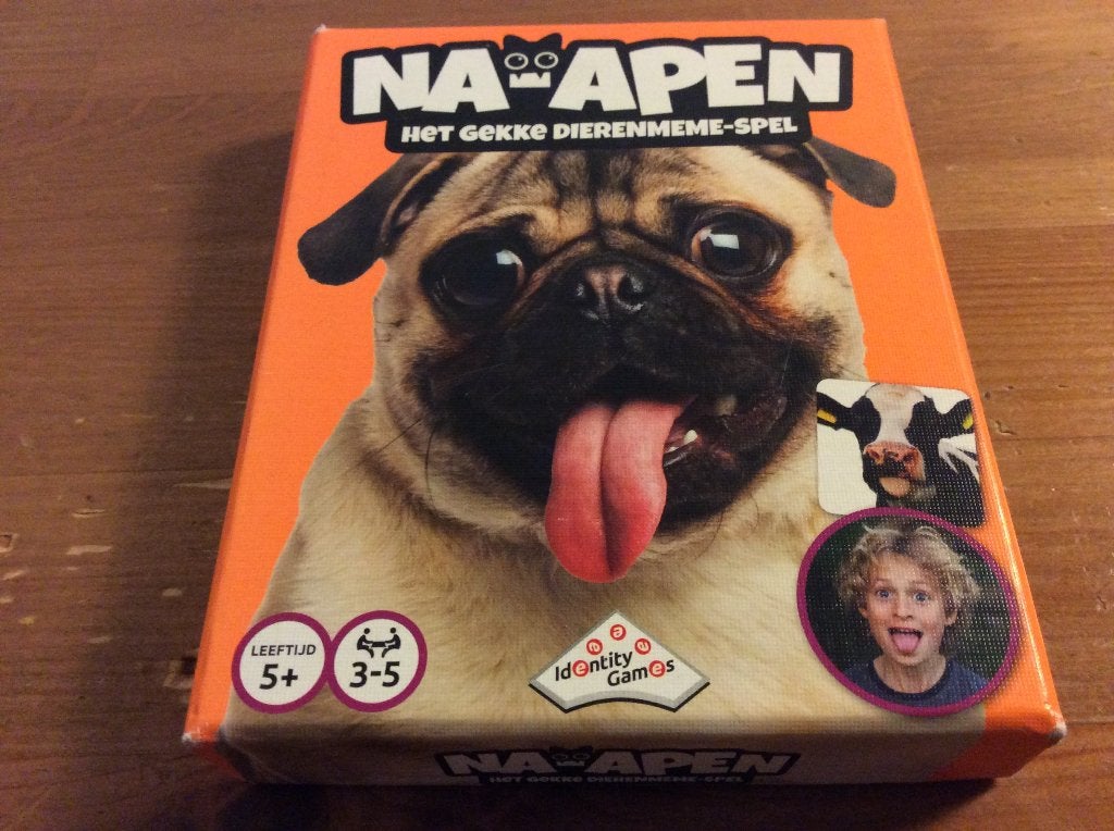 Na-apen. gekke-dieren-meme spel van identity games. Nieuw, Vijf spelers of meer, Ophalen of Verzenden, Nieuw, Identity Games