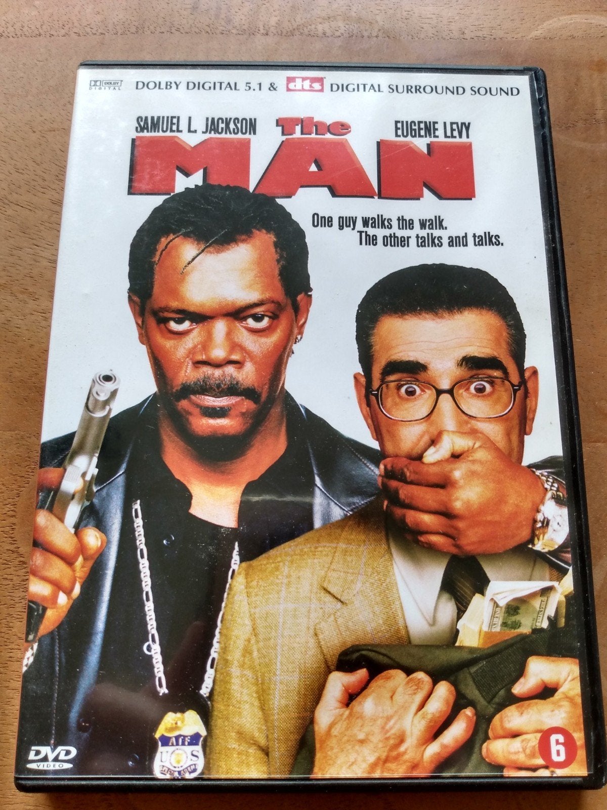 The man met Samuel Jackson, Cd's en Dvd's, Dvd's | Klassiekers, Ophalen of Verzenden, 1980 tot heden, Zo goed als nieuw, Actie en Avontuur