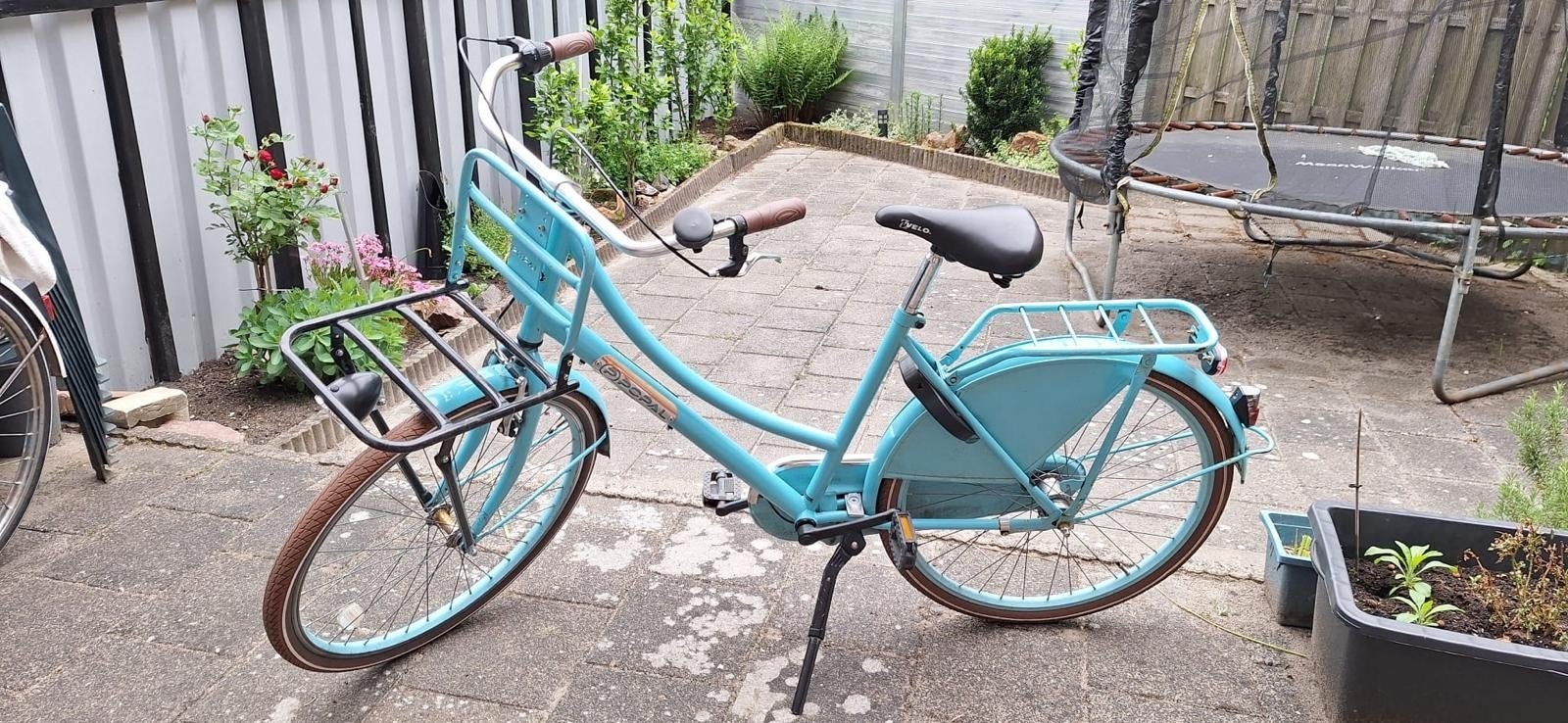 meisjesfiets 26 inch lichtblauw Popal, Fietsen en Brommers, Terugtraprem, Gebruikt, Versnellingen, Popal