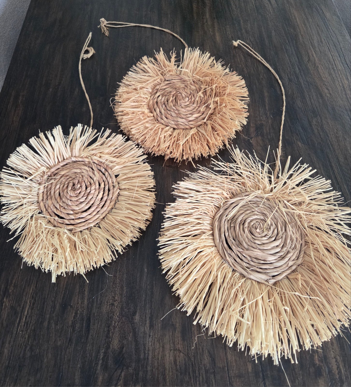 boho ibiza 3 stro hangers, Boho, Ophalen of Verzenden, Zo goed als nieuw, Wandhanger