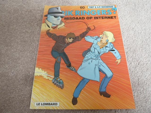 Rik Ringers nr. 60 Misdaad op internet 1e druk 1998, Eén stripboek, Ophalen of Verzenden, Zo goed als nieuw