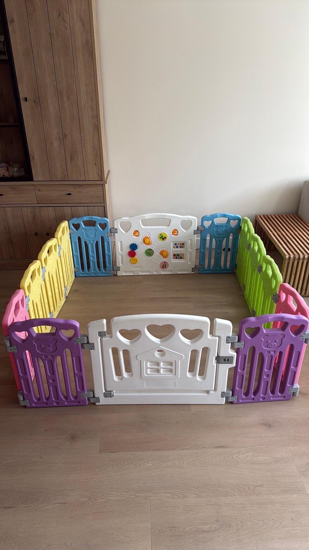 Grote modulaire babybox grondbox 14 panelen, Kinderen en Baby's, Boxen, Ophalen, Zo goed als nieuw, Vierkant