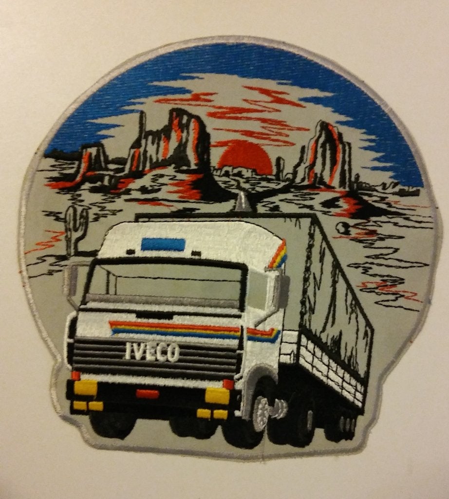 Iveco vrachtwagen truck embleem patch GROOT wagen kleding, Ophalen of Verzenden, Nieuw, Auto's