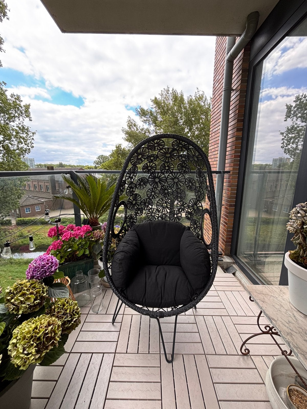 Ei Stoel op standaard, Tuin en Terras, Ophalen, Gebruikt, Kunststof