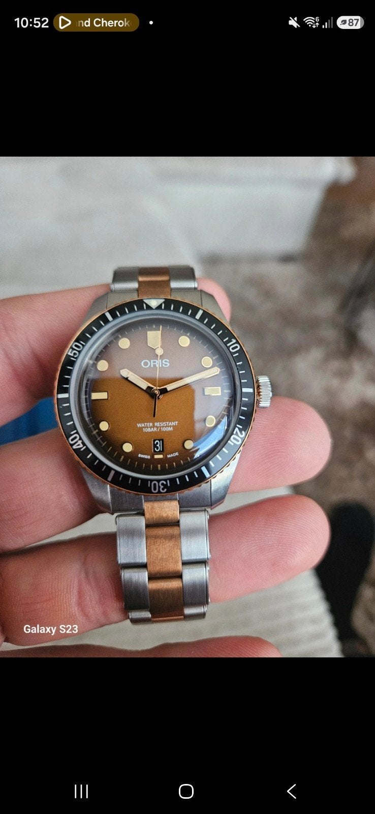 ORIS Divers Sixty-Five Brons 40 mm zo goed als nieuw, Ophalen of Verzenden, Zo goed als nieuw, Staal, Overige merken