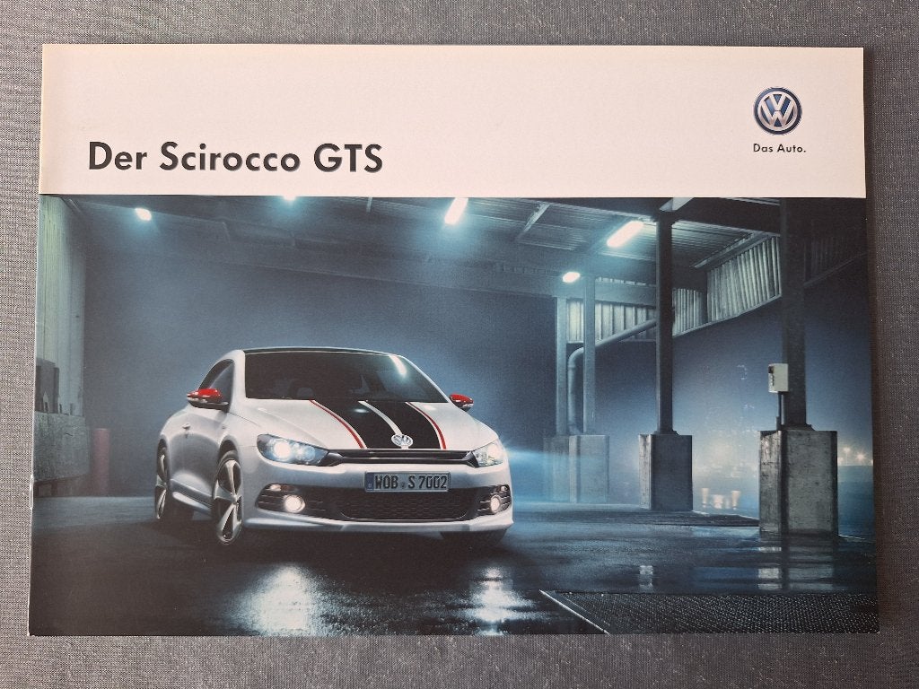 Brochure VW SCIROCCO GTS -  2012 Duits, Verzenden, Zo goed als nieuw, Volkswagen