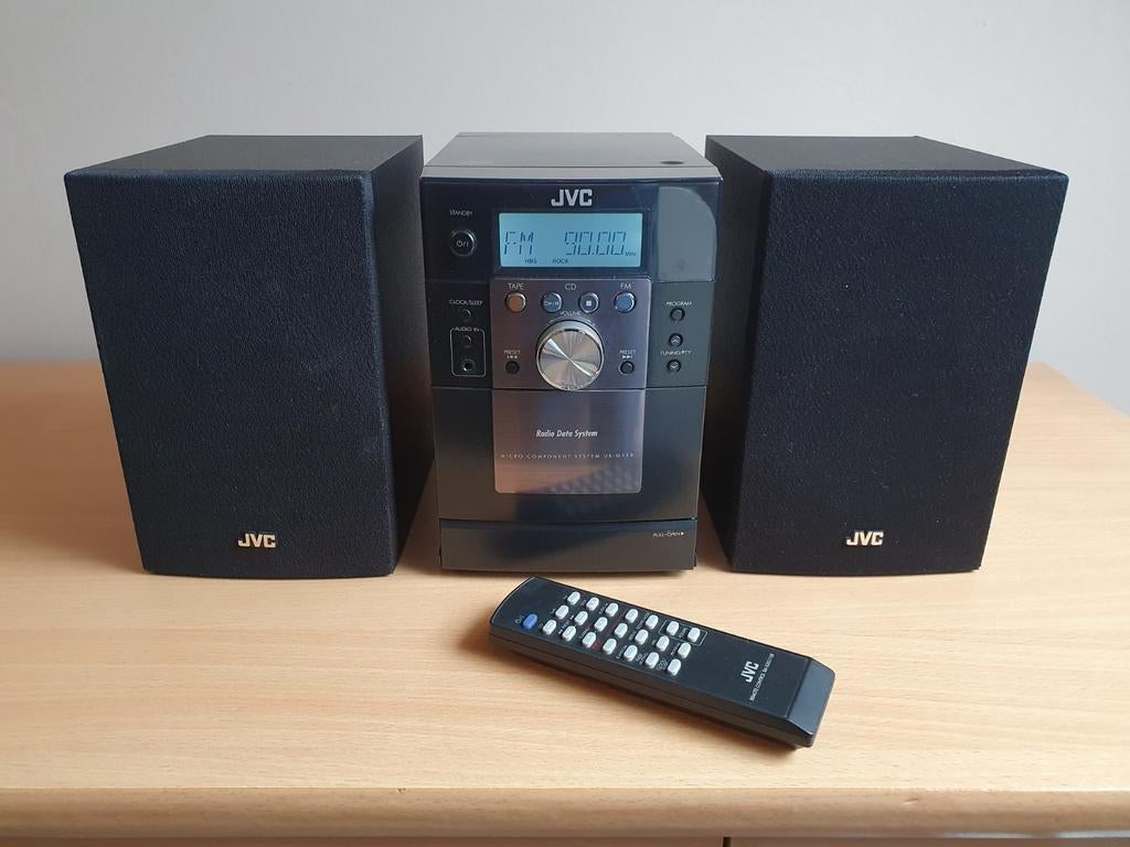 JVC UXG110 stereo microset met speakers en AB, Audio, Tv en Foto, Ophalen of Verzenden, Cassettedeck, JVC, Microset