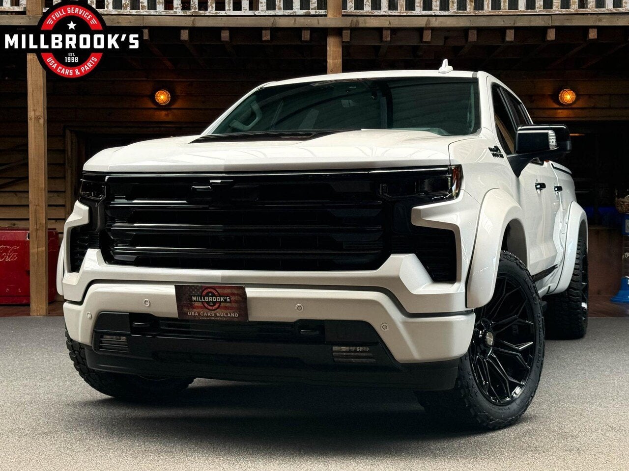 Chevrolet Silverado High Country Widebody, BPM Vrij, LPG, Fu, Automaat, 8 cilinders, Wit, Leder