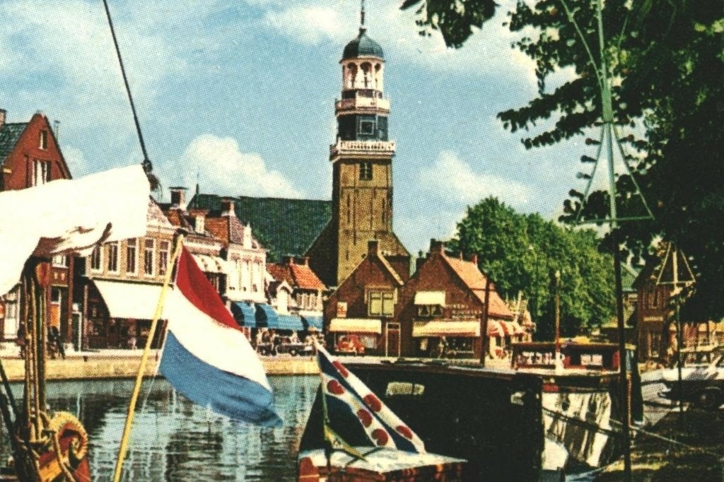 42182 Lemmer 1963 Friesland _gelopen  zegel Deltawerken, Ophalen of Verzenden, 1960 tot 1980, Gelopen, Friesland