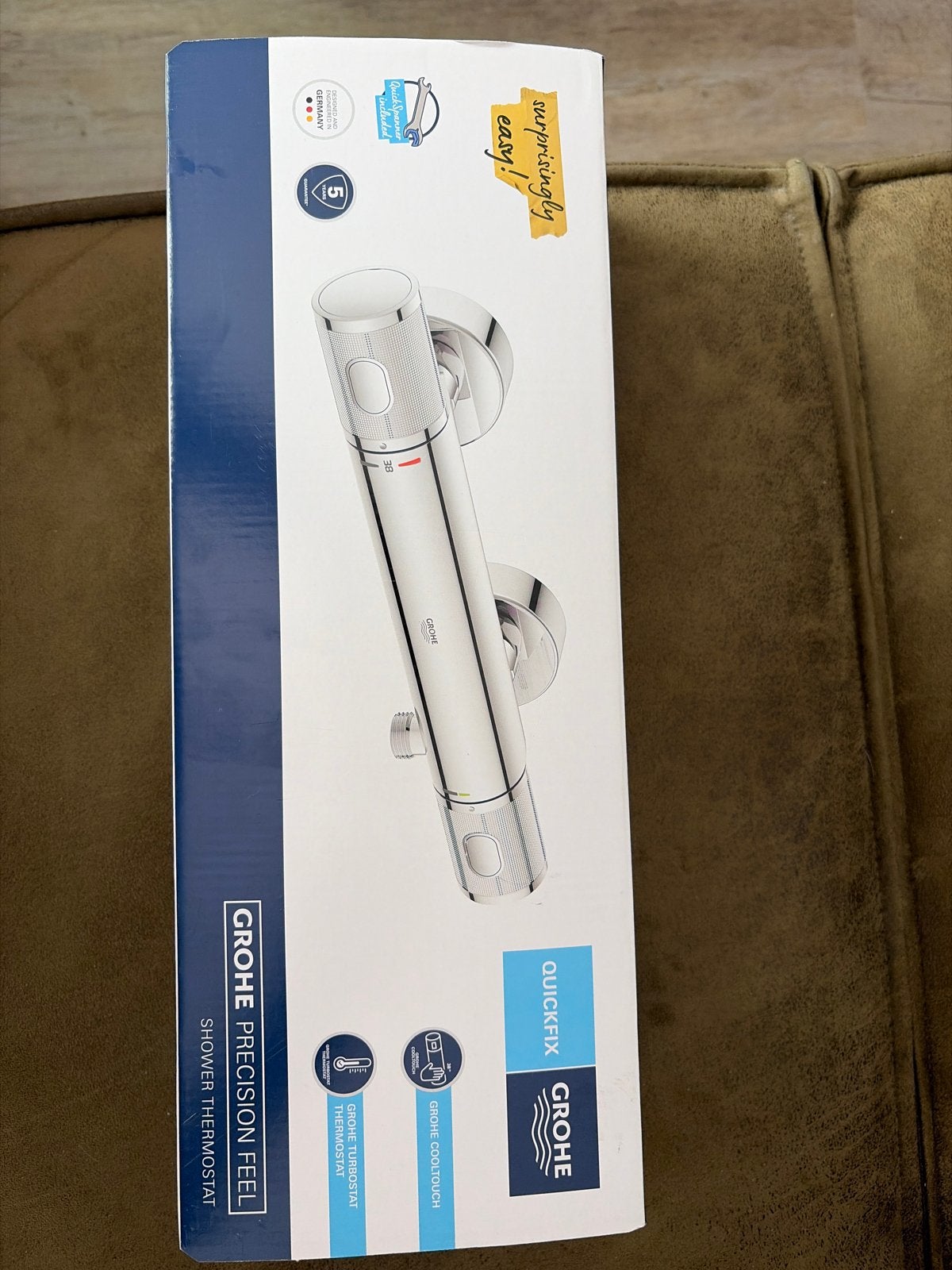 Grohe Precision Feel Douche Thermostaat Chroom (12CM), Ophalen of Verzenden, Nieuw, Chroom, Douche