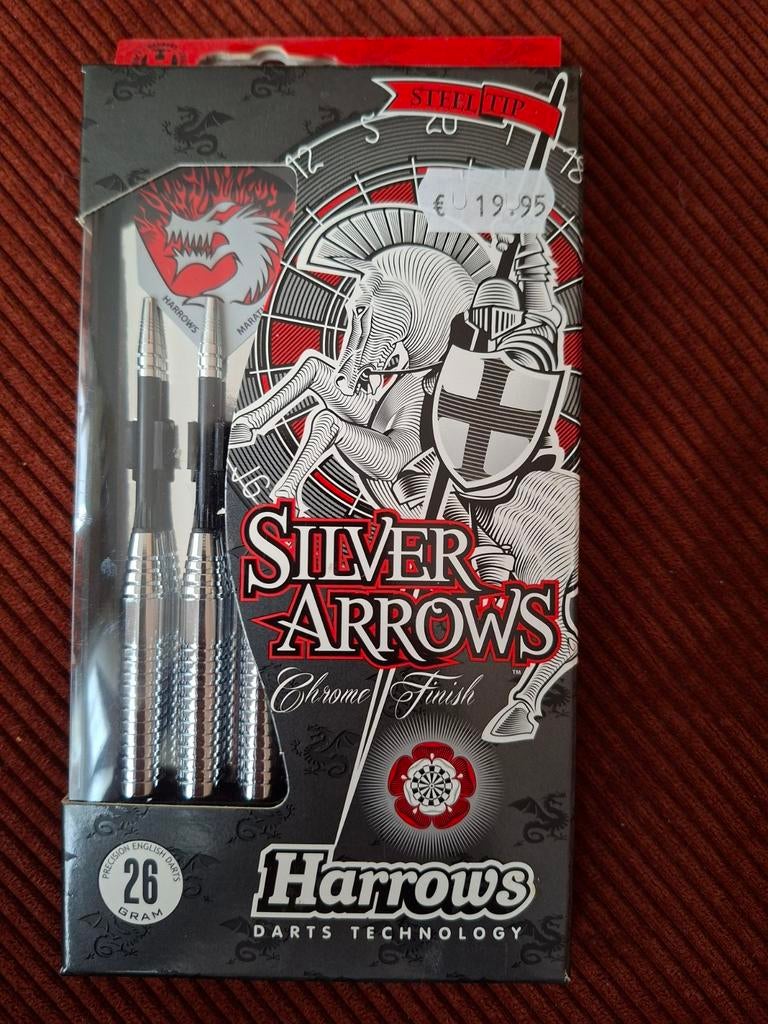 Harrows Silver Arrows Dartpijltjes 26 gram - Nieuw in doos, Ophalen of Verzenden, Nieuw, Pijlen
