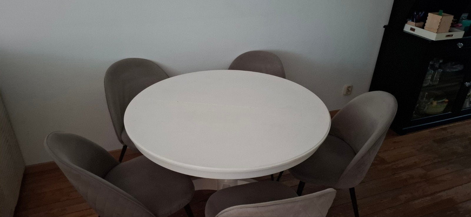 Uitschuifbare eettafel wit, Ophalen, Klassiek, modern, Gebruikt, Vier personen