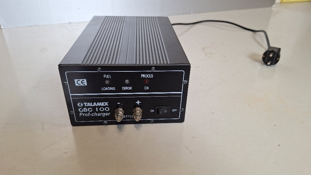TALAMEX GBC 100 professionele acculader 12VDC 15A, Ophalen of Verzenden, Zo goed als nieuw, Onderhoud en Reparatie
