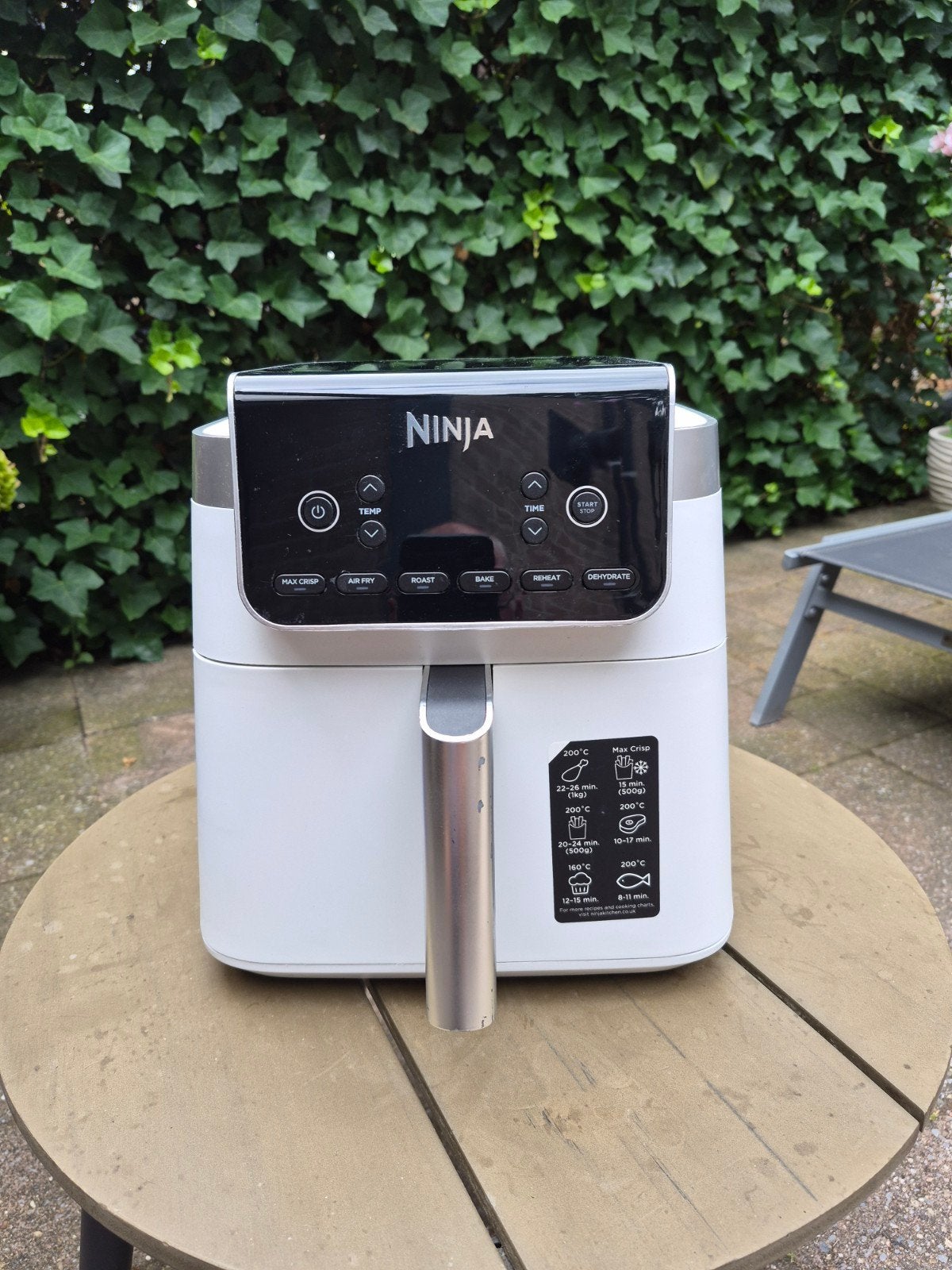 Ninja AF180EUWH Airfryer MAX PRO, Ophalen of Verzenden, Zo goed als nieuw, Airfryer XXL, 750 t/m 999 gram