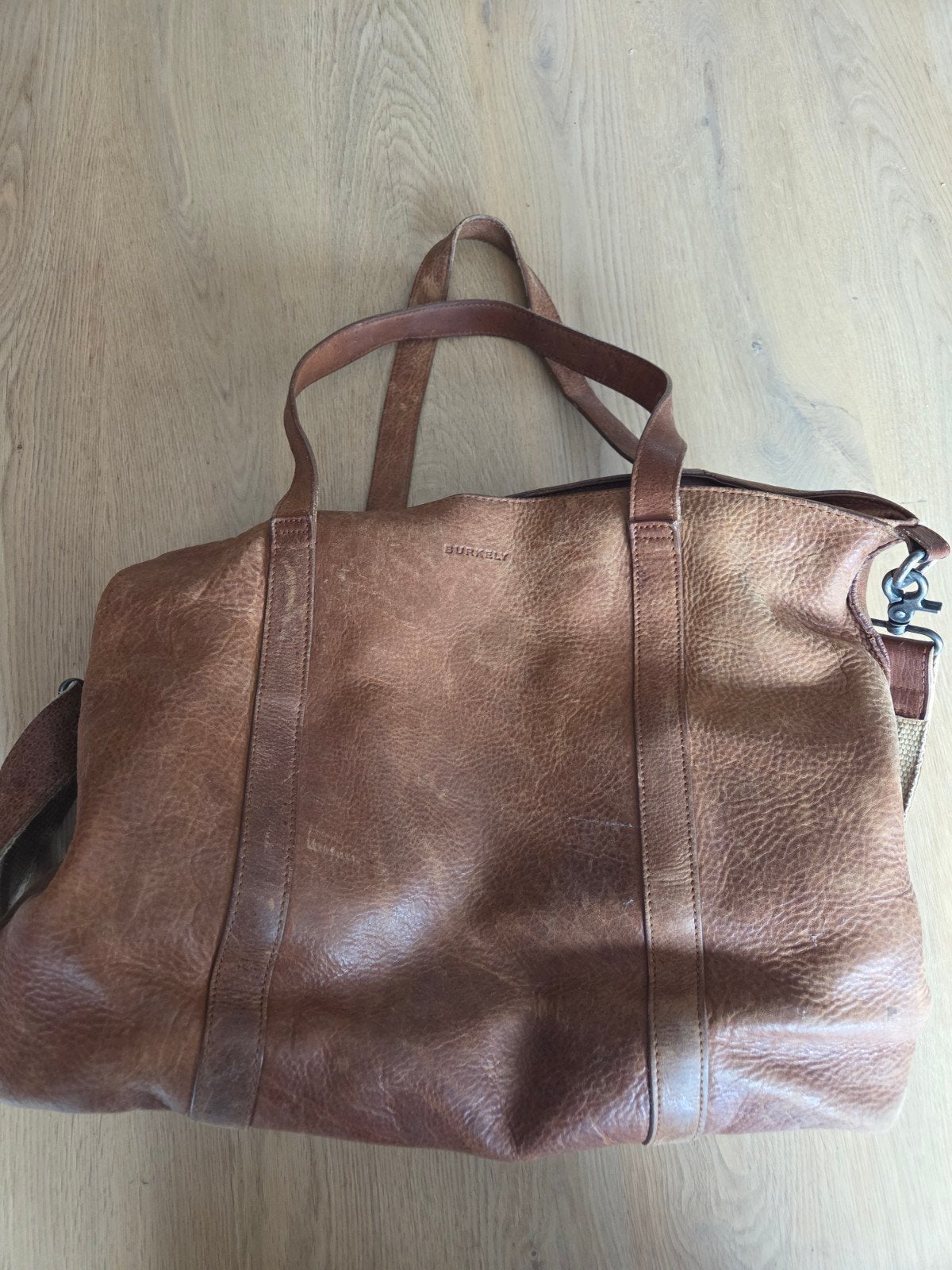 Burkely luiertas van echt leder - bruin/cognac, Ophalen of Verzenden, Gebruikt, Bruin, Overige typen
